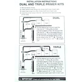 TRIPLE CARB PRIMER KIT Compatibility with 38 40 Fit for Jet Ski Fit for Yamaha Fit for Kawasaki