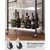 TUTOTAK Bar Cart, Home Bar Serving Cart, Small Wine Cart