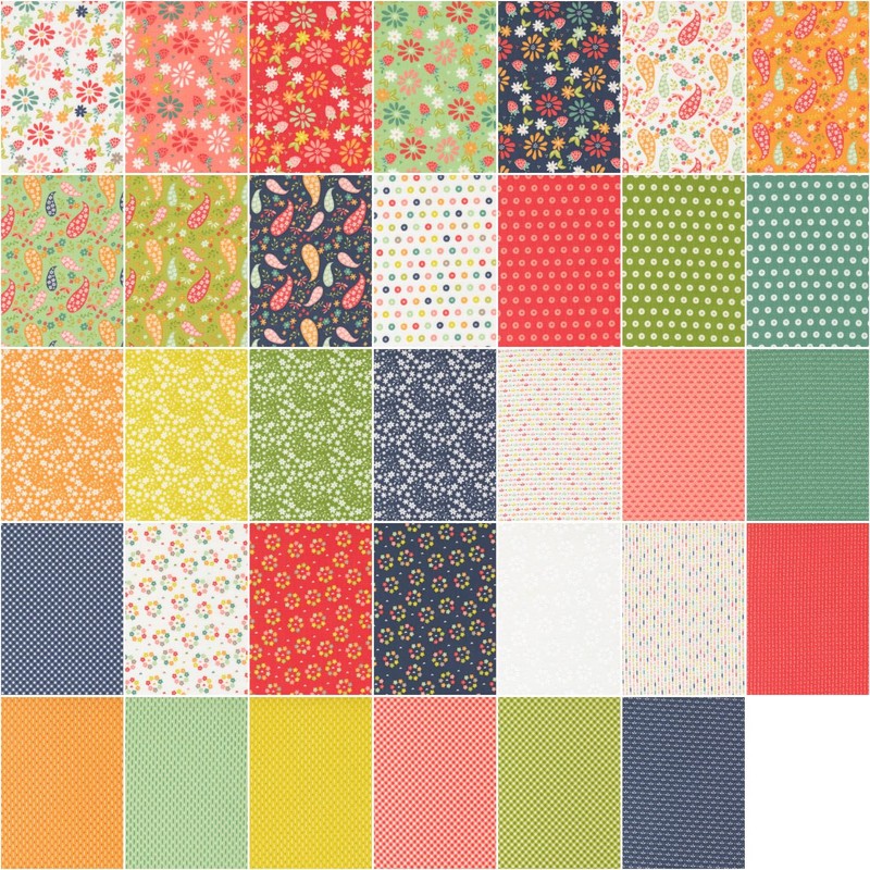 Sherri and Chelsi Raspberry Summer 34 Fat Quarters Moda Fabrics
