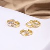 Krstudent 3 pairs Small Hoop Earrings for Women 18K Gold