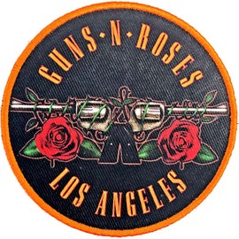 Guns N' Roses Men's Los Angeles Orange Embroidered Patch Orange