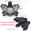 SMT-Chrome Skull head horn cover Red Light Compatible With 92-16