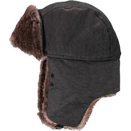 Otafuku Glove Winter Pilot Cap [Windproof, Simple Waterproof, Mask Included] B-18 Black One Size Fits Most