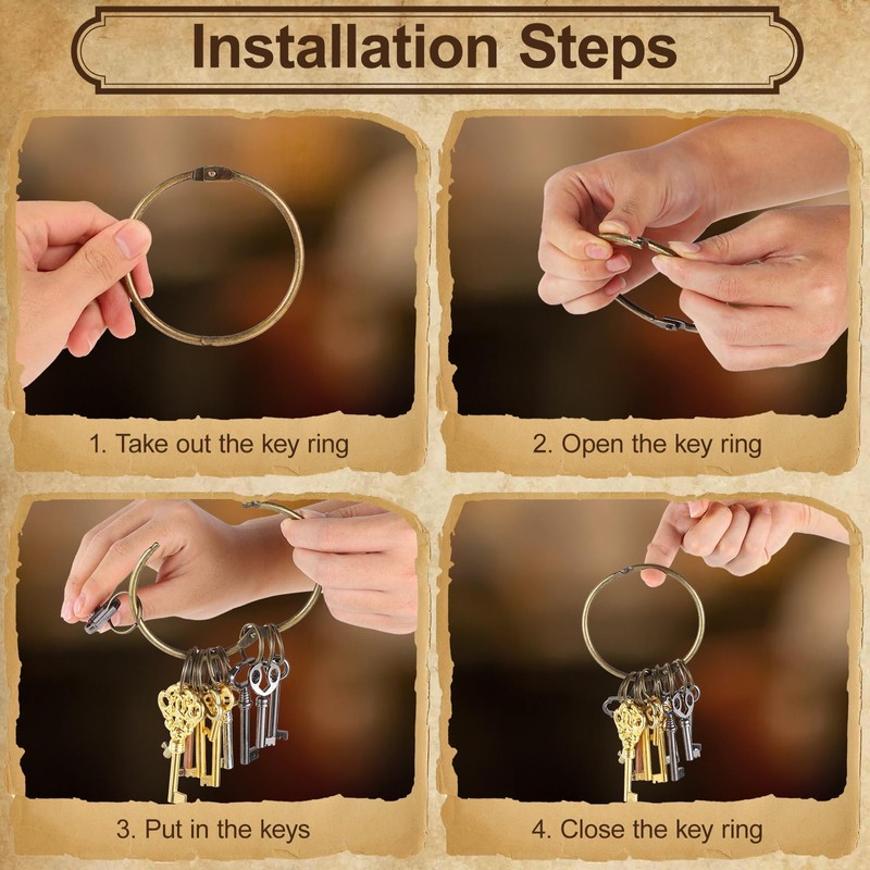 12PCS Hollow Barrel Skeleton Key, Universal Barrel Key Replacement, Generic