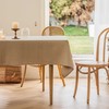 Home Brilliant Table Cloth Rectangular Washable, Waterproof Tablecloth Faux Linen