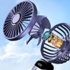 BCRTO Portable Handheld Fan Battery Operated with Base, 8 Hours,