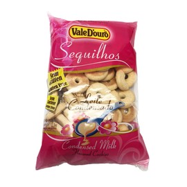 Vale D'ouro - Condensed Milk Flavored Cassava Cookies - 12.35 Oz (PACK OF 03) | Biscoitos de Sequilhos de Sabor Leite Condensado - 350g