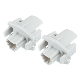 INFINAUTO License Plate Tag Light Socket Lamp Connector Housing No.34102SWAA01/34102-SWA-A01 Fits Honda CR-V Civic Odyssey Gray (Set of 2)