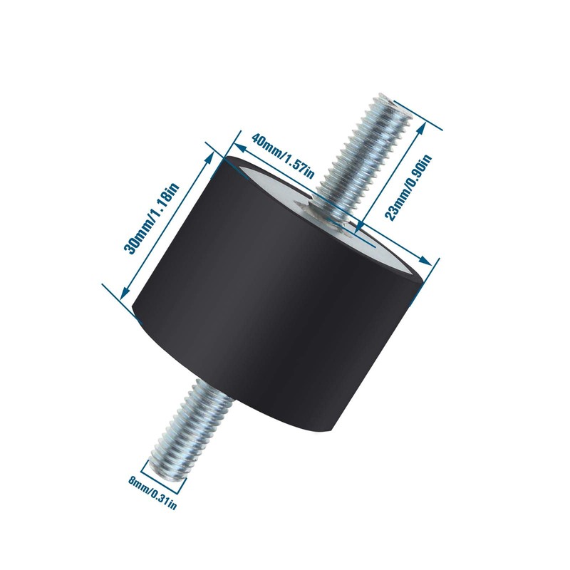Create idea 4Pcs M8 40x30mm Absorber Anti Vibration Isolator Rubber