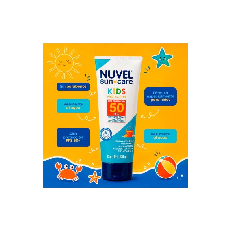 Nuvel SunCare Kids Protector Solar FPS 50 Sunscreen for Children