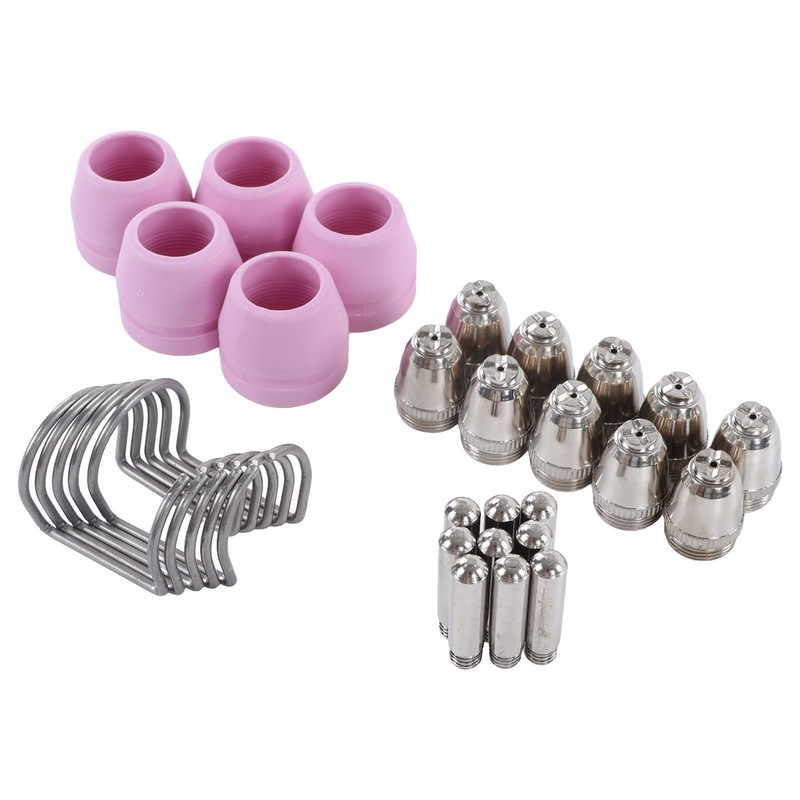30PCS Plasma Torch Consumables ABS Easy Replacement Electrode Nozzles Cups