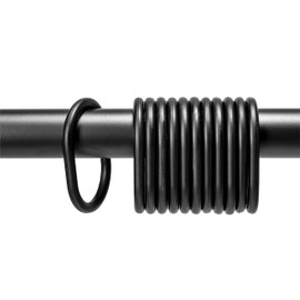 Croydex Matt Black C-Shaped Curtain Ring 12pc