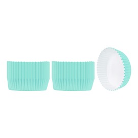 Restaurantware-Panificio 4 Ounce Baking Cups, 200 Fluted Cupcake Wrappers - Oven-Ready, Disposable, Turquoise Paper Disposable Muffin Liners, For Weddings, Birthdays, And More