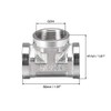 sourcing map Stainless Steel 304 Cast Pipe Fitting G3/4 Female