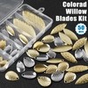 Spinner Blades for Lure Making,50pcs Easy Spin Colorado Willow Blades