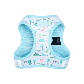 The Wagging Tail No Pull Harness for Small, Medium, Large Dogs, Heavy Duty, Adjustable, Breathable, Soft, Cute, Reflective, Dog Harness, Dog Vest, Pet Harness (Dinosaurs, Small)