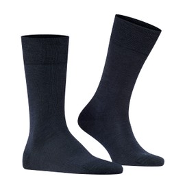 FALKE Men's Sensitive Berlin Socks, Wool Cotton, Blue (Dark Navy 6370), 5.5-8 (1 Pair)