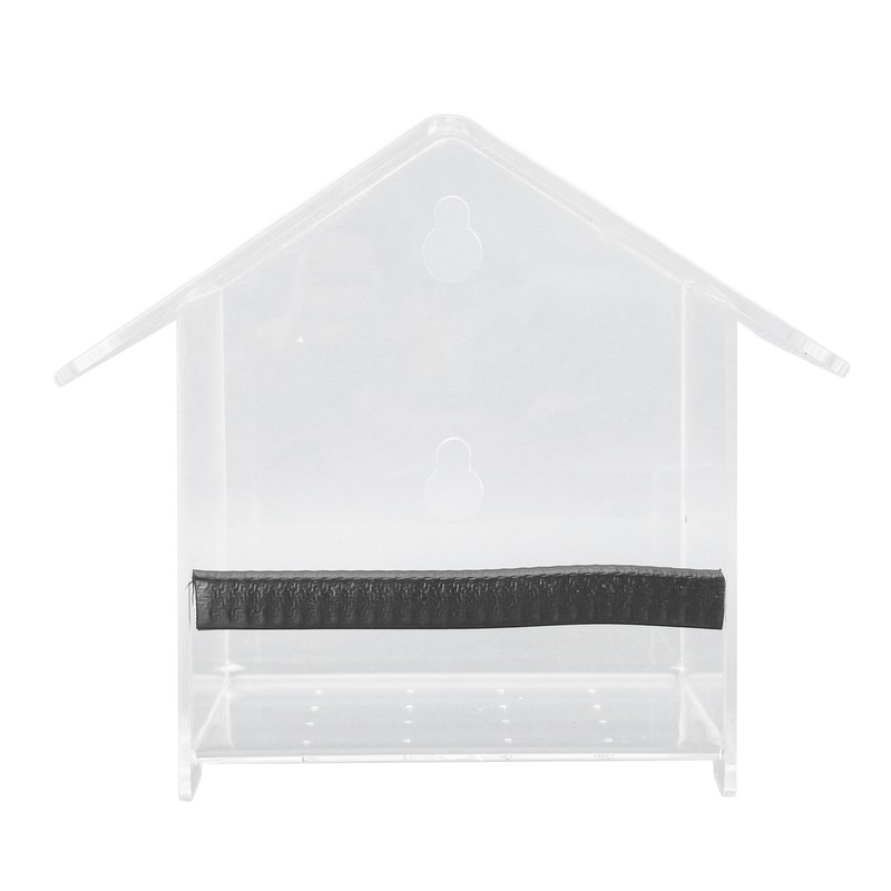 Window Bird Feeder Transparent Large Space Bird Feeder House with
