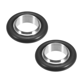 Sourcingmap 2 Pcs Centering Ring KF-16 Vacuum Fittings ISO-KF Flange 29.6mm X 15.6mm Fluorine Rubber O-Ring