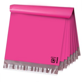 POLYSELLS 200 pcs 10x13 Inches Pink Poly Mailers Shipping Envelopes, Strong Adhesive Sealing, Waterproof, and Tear-resistant Postal Mailing Bags for Small Business, Clothes, Non-Fragile Items