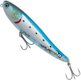 Savage Gear Bullet Mullet Floating 11.2 cm 23.5 g – Topwater Bait, Colour: LS Ghost Sardine