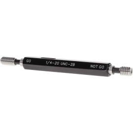 SPI 1/4-20, Class 2B, Double End Plug Thread Go/No Go Gage Steel, Size 1 Hand...