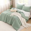 Litanika Oversized King Comforter Set 120x98, 3 Pieces Sage Green