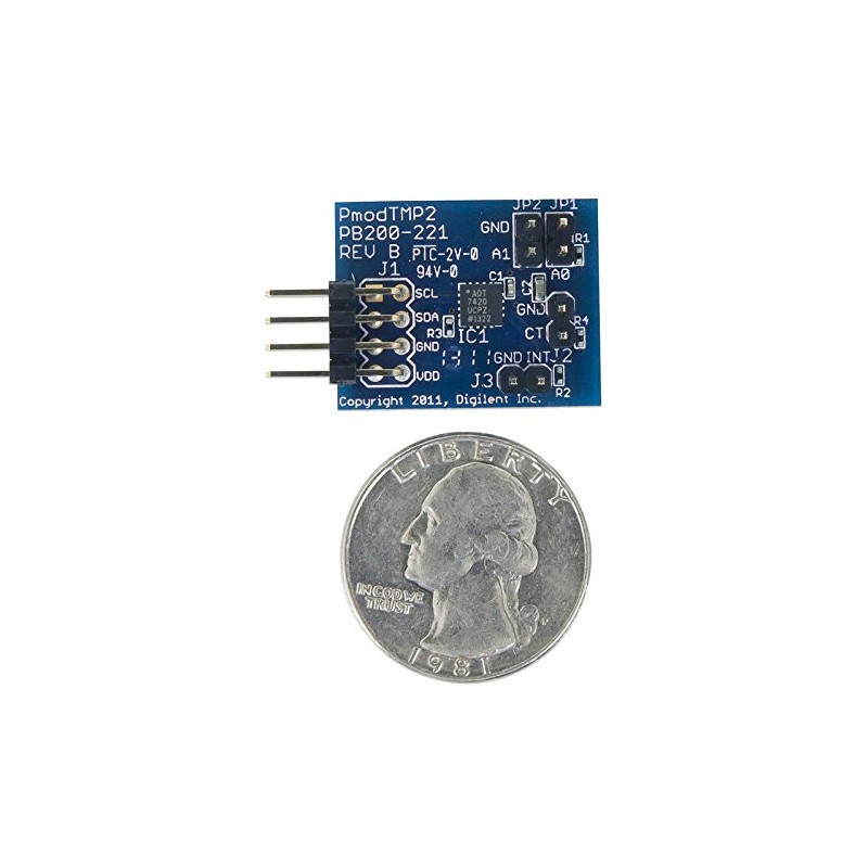 Digilent Pmod TMP2: Temperature Sensor