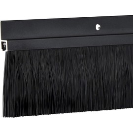 TMH Brush Door Sweep - Black Door Sweep for Bottom of Door Exterior, Weather Stripping Door Seal - 3 Inch Brush, 60 Inches Long