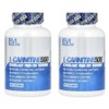 Evolution Nutrition L-CARNITINE500 120 Capsules x2 / 이보루션 뉴트리션 L-CARNITINE500 120캡슐 x2