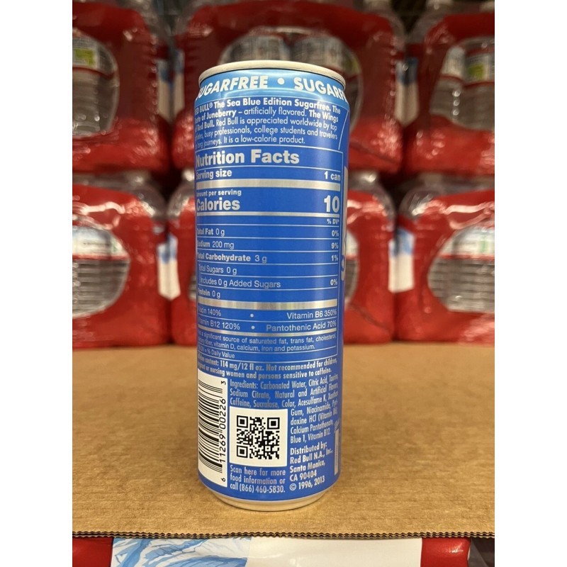 Red Bull Sea Blue Edition Juneberry Sugar Free 12oz ONE
