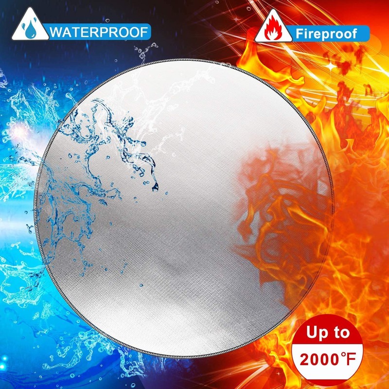 Fireproof Underlay Fire Bowl Mat 38 Inch Round Heat Protection