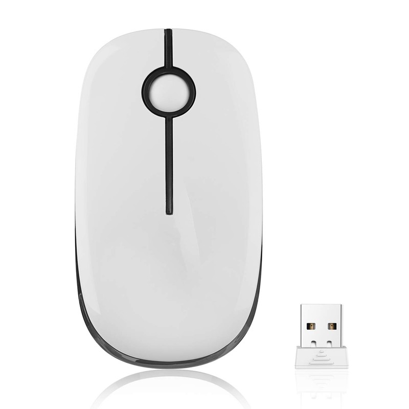 VssoPlor Wireless Mouse, 2.4G Slim Portable Computer Mice with Nano
