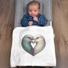 Azeeda 'Lovey Dovey' Cotton Baby Blanket/Shawl (BY00039530)