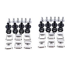 TAKPART 40 pieces 5-piece underbody underrun protection engine underbody cover mounting clips clips bumpers 4A0805121A 4A0805163