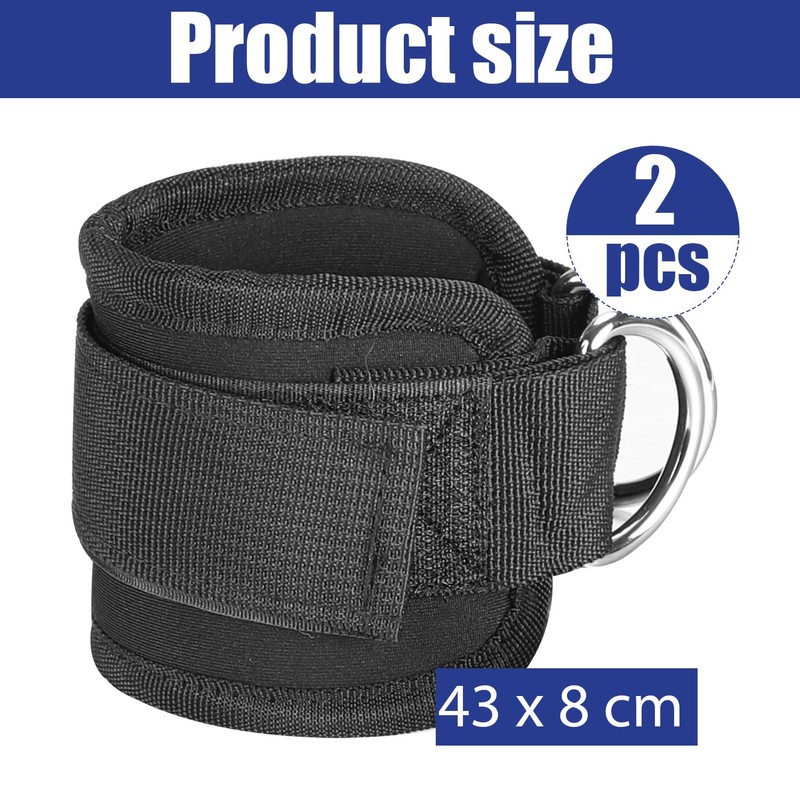 Foot Loops, Cable Pull, Kickbacks, Adjustable Foot Cuffs, Cable Pull,