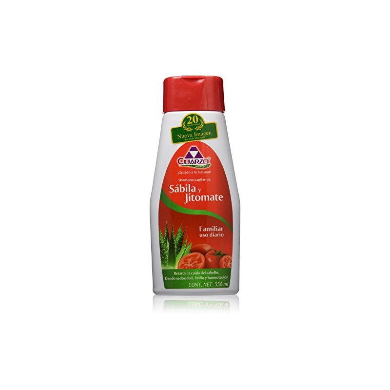 Shampoo Cuarzo Sabila y Jitomate, 550 ml
