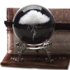 HDCRYSTALGIFTS 3D Lightning Cloud Crystal Decorative Ball Paperweight with Free