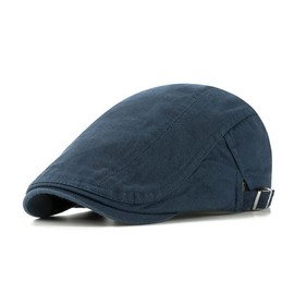 Kyoto Okazaka, Large Size, 24.4 inches (62 cm), All Season Hat, 100% Cotton, Side Belt, Unisex, navy