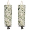 CRASPIRE 2Pcs Green Leaves Plastic Grocery Bag Holder with 4Pcs