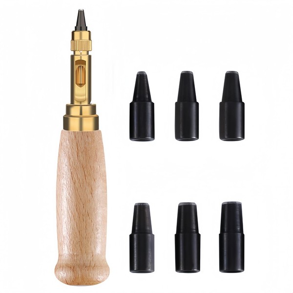 Flycppo Automatic Leather Hole Punch, Leather Hole Punch, Automatic Hole