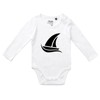 Huuraa Unisex Baby Romper Sailing Boat Gift Size 80 White