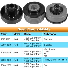 Silicone Body Mount Kit for 2008-2016 Ford F-250 F-350 Regular Cab Extended Cab Superior Silicone Cab Mount Bushings Improve Bumpy Ride Durable Components Outperforms OEM and PU Mounts (Gray 6 Pack)