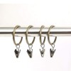 A- LIFE 18 Pcs Curtain Rings Liner Curtain Clips Extra
