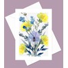 Beautiful Bouquet Cut Flowers Greeting Cards - Set of 10