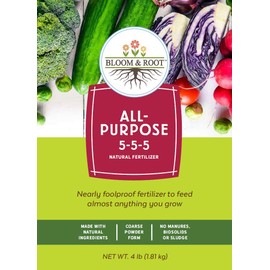 Bloom & Root All Purpose Natural Fertilizer for Plants and Vegetable Gardens (4 Pounds)