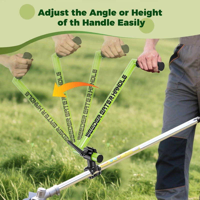 Yomoho Upgraded Weed Eater Handle, Ergonomic String Trimmer Handle with
