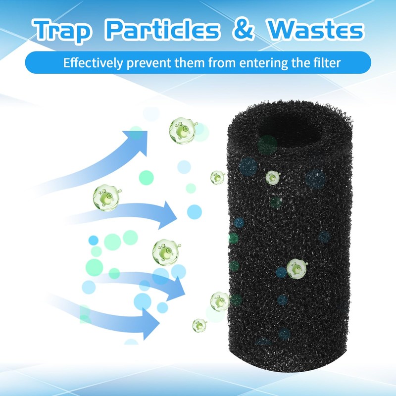 Hpmjz 12 Pack Pre-Filter Sponge Aquarium Filter Sponge Foam Roll