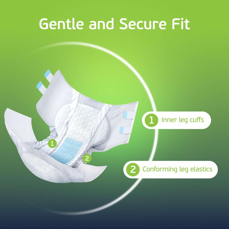 4-5xl Adult Diapers for Women and Men - 8 Bariatric