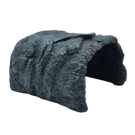 M2cbridge Reptile Hideout Cave Resin Rock Hides Terrarium Habitat Decor (Tunnel)